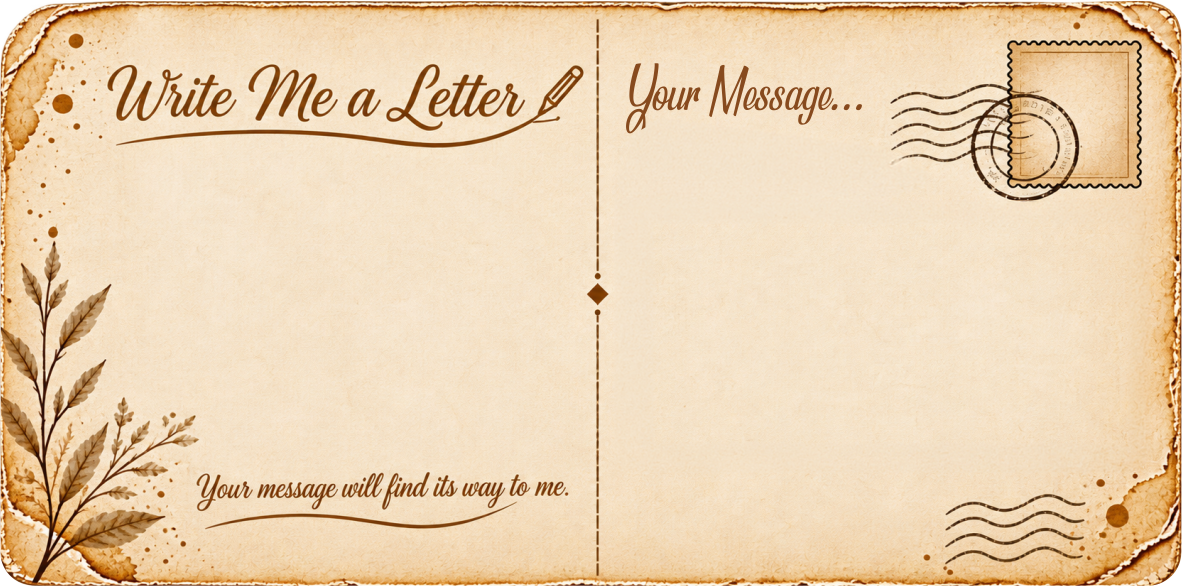 Vintage postcard contact form