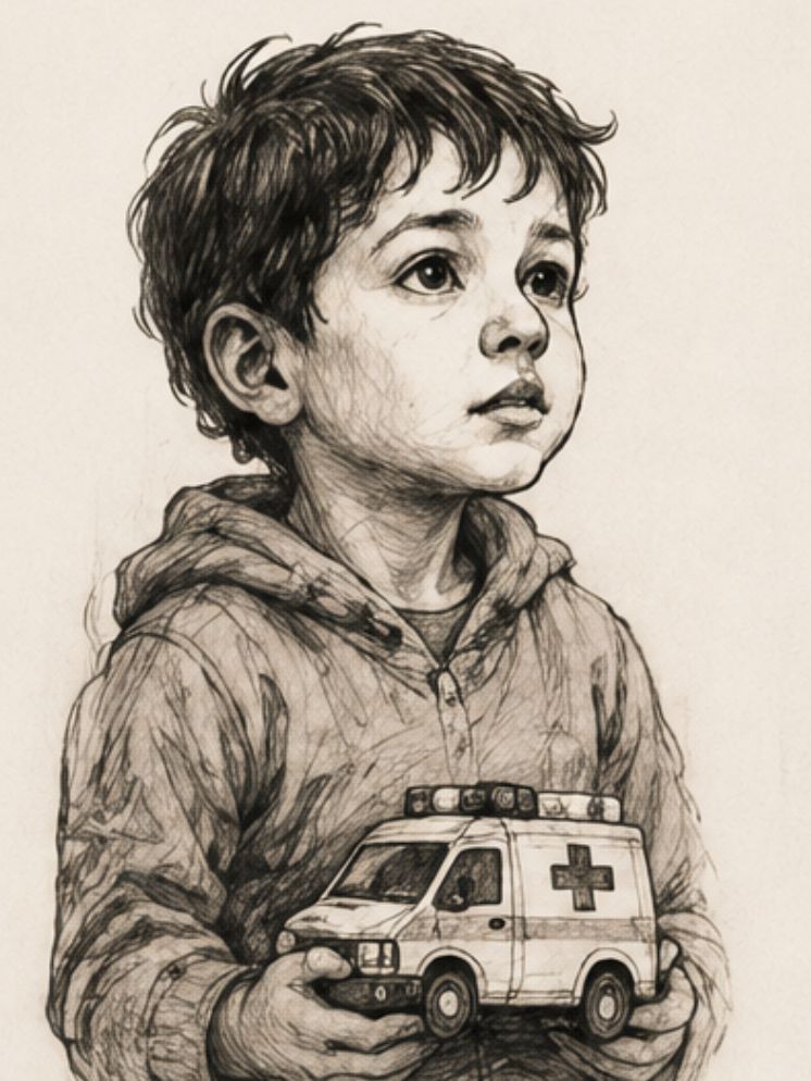 Ahmed, Mariam's younger brother in Gaza Diary