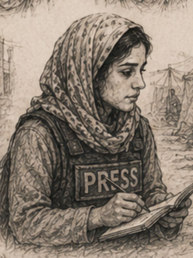 Shireen, a Palestinian journalist
